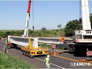 Leia mais sobre o artigo TRANS. / LANÇAMENTO VIGAS 65 t – BR-153 KM-210